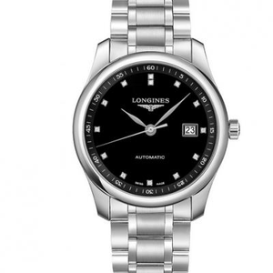 V9 Reloj de fábrica Longines Master L2.793.4.57.6 Series Calendario de tres manos cara negra