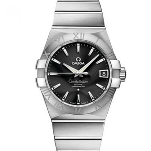 VS Omega Constellation 123.10.38.21.01.001 Reloj mecánico para hombre Black Rod Ding.