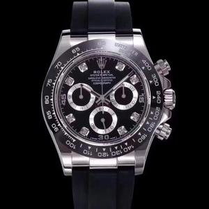 N fábrica Rolex Daytona exclusivo Cal.4130 cinta de movimiento de bobinado automático 904 acero v8 espesor de versión personalizado es el mismo que el original