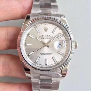 Rolex Datejust 41MM nueva versión plegable hebilla blanca fideos Ding reloj mecánico de hombre