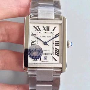 ZF Factory Cartier Tank Series Modelo W5200027 Square Men's Mechanical Steel Band Watch