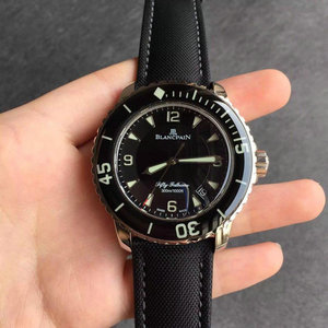 Blancpain 50:n N-tehdasversio on jäljitelmäkellon esine 45X15.5mm, 2836 automaattinen mekaaninen liike