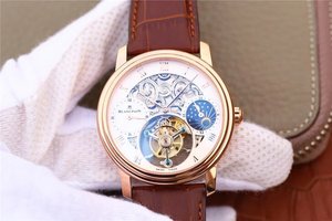 BM tehdas replica Blancpain Master Series 00235-3631-55B nousi kultaa tourbillon platina katsella