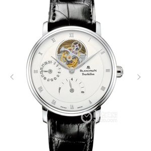 JB tehdas Blancpain päivitetty versio klassisesta sarjasta 6025-1542-55 totta tourbillon miesten katsella, päivitys 1: liike on enemmän decked pesulla, on