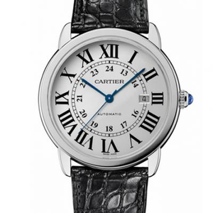 Uudelleen kaiverrettu Cartier London Series W670101 ultra-ohut klassinen malli krokotiili nahka