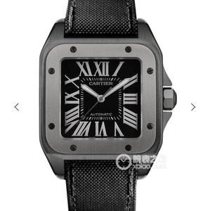 RB Cartier Santos Black Knight Markkinoiden vahvin yläreplika Santos -kello Nylon-hihna