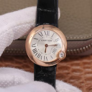 Cartier Ballon Blanc de Cartier -sarja, 30 mm: n naistenkello, kvartsiliikevyökello