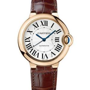 V6 tehdas Cartier sininen ilmapallo W6900456 ruusukulta naisten mekaaninen kello (33mm)