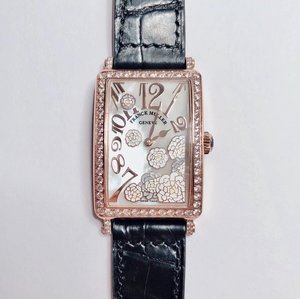 Franck Muller LONG ISLAND Long Island sarja kauneimmista naisten kvartsi vyö neliön katsella emali maalattu