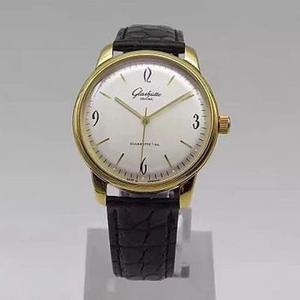 Toinen legendaarinen katsella on julkaistu? "SpezimaticGF uusi tuote Glashütte gilt 60s retro muistokello väri