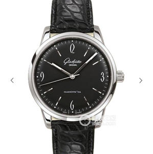 FK Glashütte Original 1-39-52-10-02-01 miesten mekaaninen vyökellon musta levy.