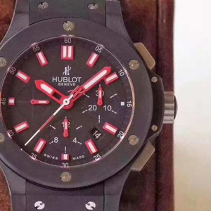 V6 Factory Boutique Hublot HUBLOT Hublot Big Bang -sarjan Chronograph Big Bang Korkeimman tason uudelleenjulkaisuversioRolex Green Ghost 904L Miesten kello N Factory