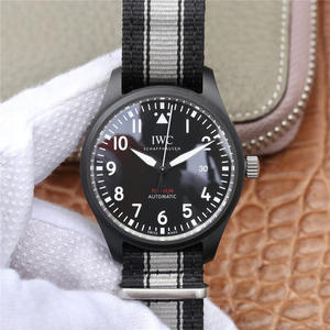 M + IWC TOP GUN laivaston ilmavoimien joukot iw326901 Pilot Watch -johdot? Lakot Miesten Rannekello Silkkihihna Automaattinen Mekaaninen