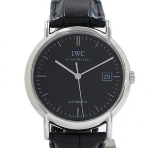 TW IWC Portofino IW356305 miesten mekaaninen kello musta yläversio.