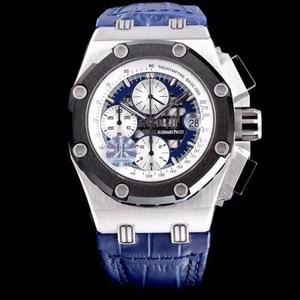 JF boutique AP Audemars Piguet RB2-sarja, varustettu kopio alkuperäisestä Audemars Piguet Cal.3126 automaattinen chronograph liike, teräs kuori ja keraaminen rengas