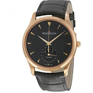 Jaeger-LeCoultre erittäin ohut master Q136255J harmaa ruusu kulta Automaattinen kuuvaihe miesten kello.