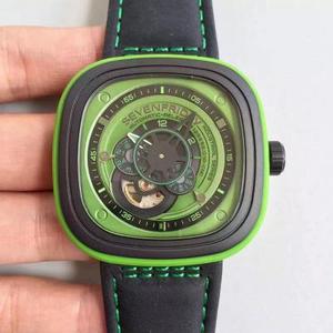 Mitä sinä täällä teet? SevenFriday muoti brändi 7 perjantaisin alkuperäinen yhden aito alkuperäinen alkuun uudelleen kaiverrettu miesten mekaaninen katsella.