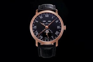 OM Uusi tuote Blancpain villeret classic series 6639 moon phase display homemade 6639 machine Core full-featured miesten kello.