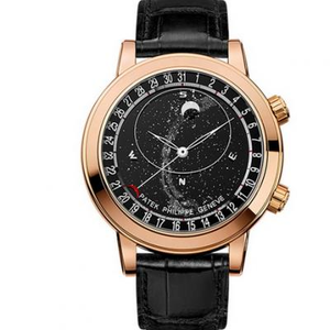 Patek Philippe Starry Sky Upgrade Ultimate v2 Edition Super Komplikaatio Chronograph Series 6104R-001 Pearl Tuo Sun Moon Tähteä