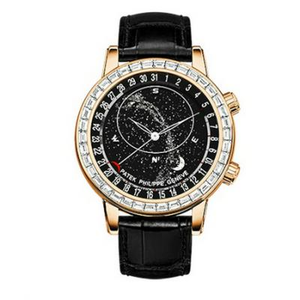 Patek Philippe Super Komplikaatio Chronograph Sarja 6104R-001 Pearl Tuo Sun Moon Tähteä