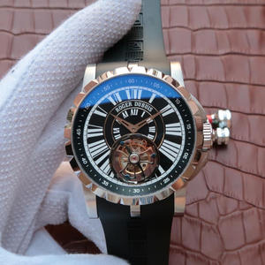 TF Roger Dubuis Hommage true tourbillon sarjan käsikirja tourbillon liikkeen miesten katsella