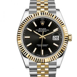 Yksi yhteen Rolex Datejust 126333 Datejust Black Disk