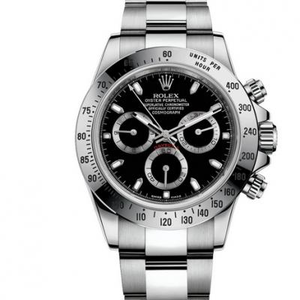 Rolex v6s 116520-78590 musta levy cosmograph Daytona mekaaninen miesten katsella.