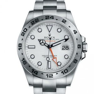 Rolex 216570-0001 Explorer 2-sarjan V7 Ultimate Edition GMT n tehdas, varustettu alkuperäinen 3187 liike 42 mm suora