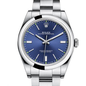 AR Rolex 114300-0003 Oyster Perpetual Series -siniset kasvot