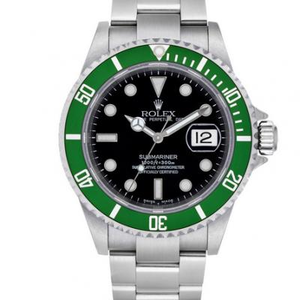 Re-kaiverrettu Rolex Submariner sarja 116610LV smaragdi vihreä versio vihreä vesi aave vihreä aave emerald vihreä versio v7 alkuun alligaattori nahkahihna vapaa yksi teräs hihna