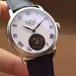 Yksi yksi tarkkuus jäljitelmä Blancpain Tourbillon Brasus sarjan manuaalinen käämitys muoti yksinkertainen vyö miesten katsella