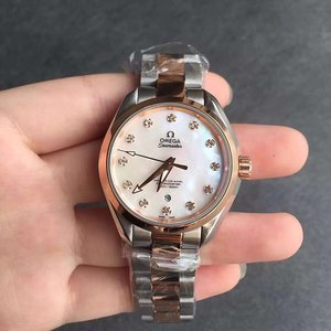 V6 Factory Omega Seamaster -sarjan Fritillary Face Ladyn mekaaninen kello 150M