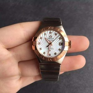 V6 Factory Omega Seamaster-sarjan Fritillary Face Lady mekaaninen watch 150M