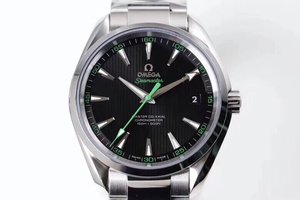 VS Factory Omega Seamaster-sarja 150m musta pinta teräs bändi miesten mekaaninen katsella valoisa