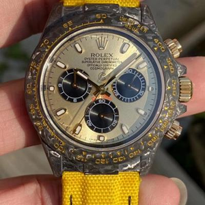 WWF Factory Rolex Kosminen Chronograph Daytona-sarjan miesten chronograph mekaaninen katsella hiilikuitu kuvio