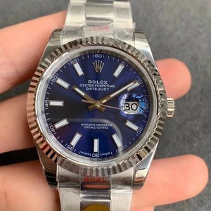 N tehdas replica Rolex Datejust 904 teräs versio miesten automaattinen mekaaninen katsella (sininen kasvot) kolme helmiä