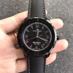 Zf Factory Blancpain viisikymmentä metsästys musta samurai super valoisa vedenpitävä nylon vyö