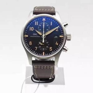 ZF Factory IWC Spitfire Chronograph Automaattinen Chronograph Miesten Watch (Black Face)