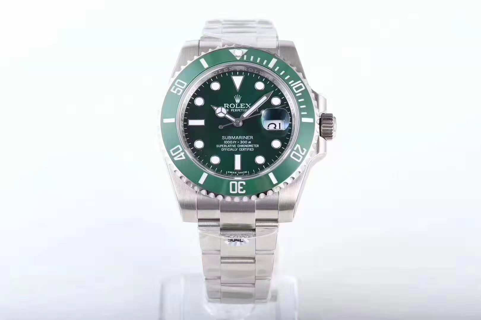 AR Green Water Ghost 904L AR -tehtaan jäljennös Rolex Green Water Ghost -kello.