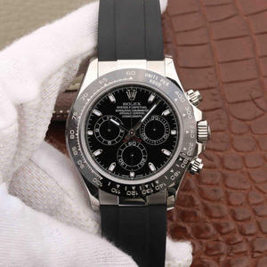 Montre chronographe mécanique pour hommes de la série AR Rolex Daytona pour hommes, version la plus élevée en acier 904L.