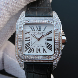 v6 Cartier Santos W20126X8 montre mécanique automatique pour dames