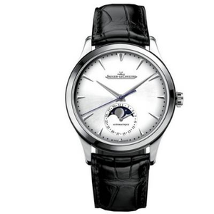 ZF Factory Jaeger-LeCoultre Master Series 1368420 montres mécaniques pour hommes avec fonction de phase de lune (largeur de visage blanc) La dernière version des répliques supérieures.