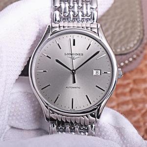 Longines magnifique série L4.921.4 a duré dix mois d'ingéniosité, montre mécanique pour homme à bracelet en acier ultra-mince, surface gris argent