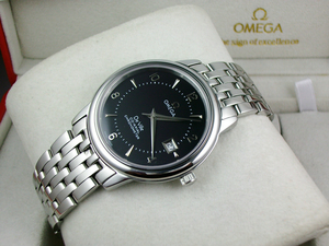 Omega Diefei automatique mécanique transparent noir numérique bar échelle montre masculine