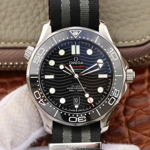 VS Factory Omega Seamaster Series 300M Montre mécanique pour hommes Bracelet en nylon.