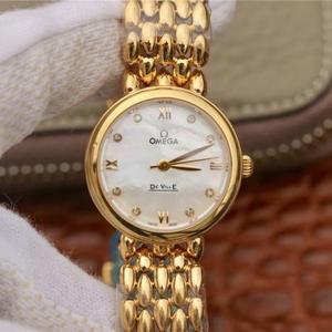 Omega DeVille goutte d’eau série dames 18k or quartz dames montre, romantique, charmant, généreux et beau