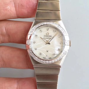 SSS Factory Omega Constellation Series 123.20.27.60.55.006 Montre à quartz Montre pour femme en or rose 18 carats