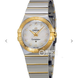 Montre à quartz TW Omega série Constellation pour femmes 27 mm Bracelet en acier inoxydable original modèle un-à-un