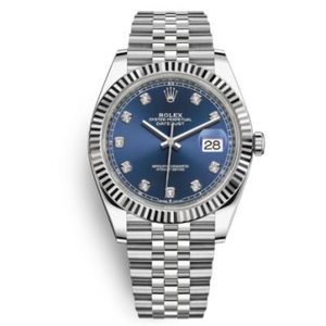 High imitation Rolex Datejust series official model M126334-0016 men's mechanical pump new blue surface