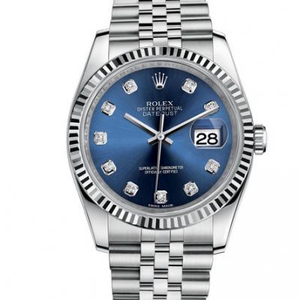 Une à une réplique Rolex Datejust 116200 Montre mécanique pour hommes Blue Surface.